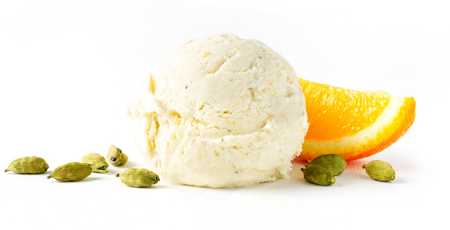 Orange Cardamom Tasty And Natural Ice Cream Natures Organic Ice Cream 6416